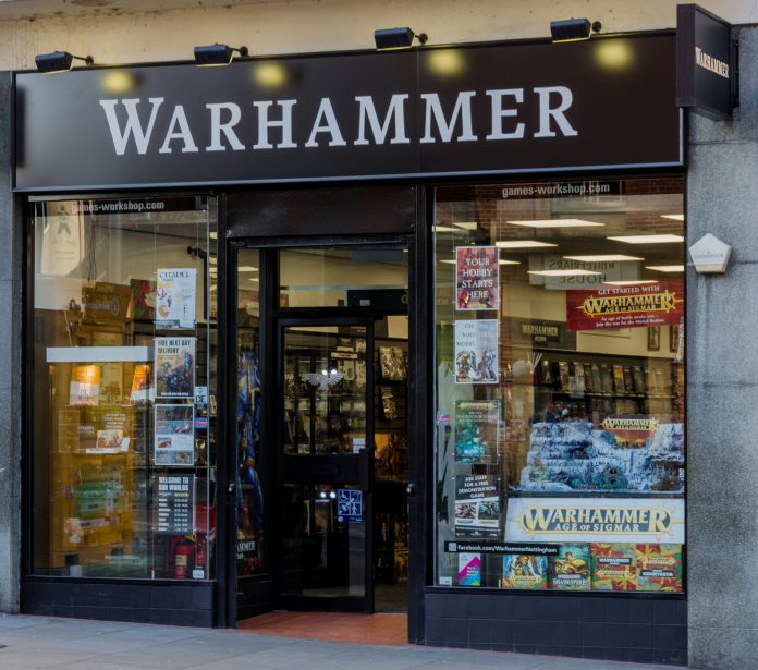 Retail shop of Games Workshop