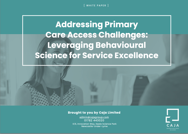 White Paper – Addressing Primary Care Challenges: Leveraging Behavioural Science for Service Excellence